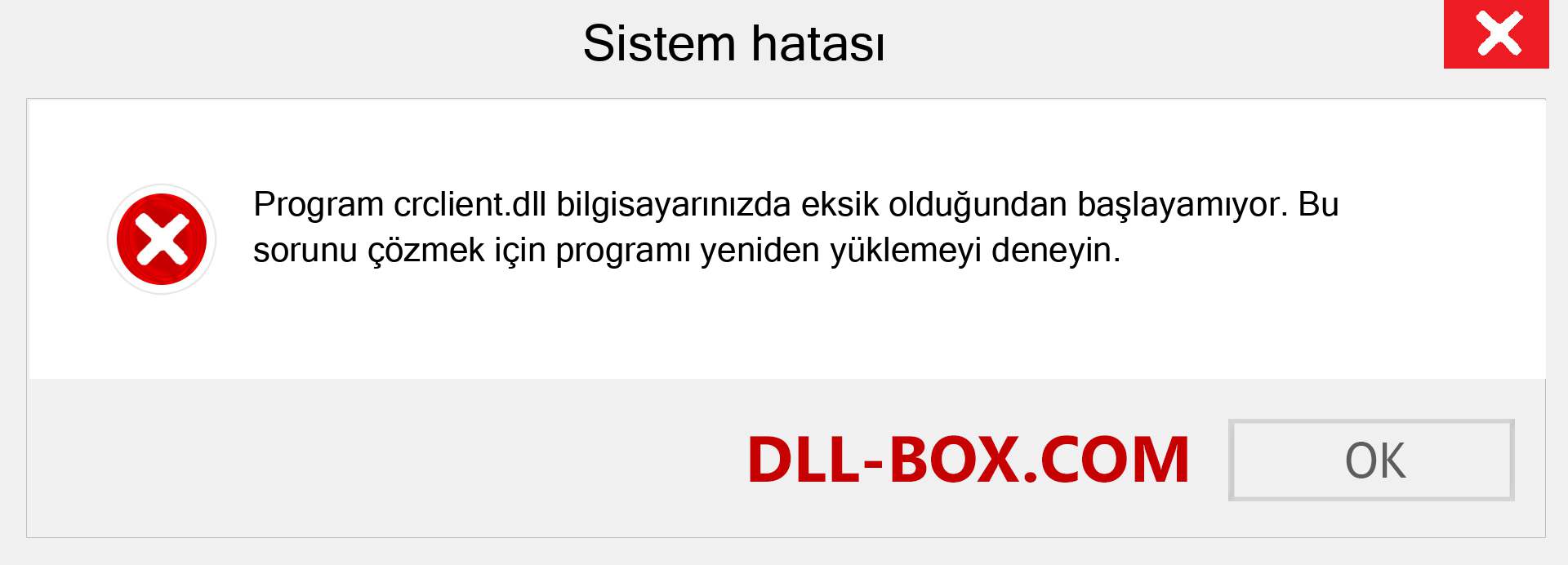 crclient.dll dosyası eksik mi? Windows 7, 8, 10 için İndirin - Windows'ta crclient dll Eksik Hatasını Düzeltin, fotoğraflar, resimler